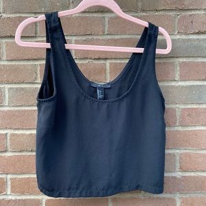 Black Crop Top Tank